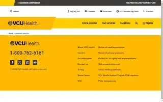 VCU Medical Center West Hospital website