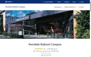Swedish Hospital in Ballard website