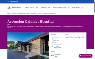 Ascension Calumet Hospital website