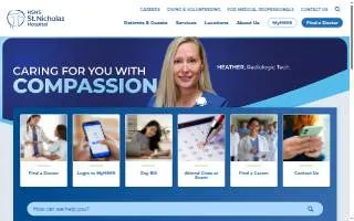 HSHS St. Nicholas Hospital website