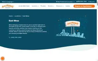 ArchWell Health of Mesa website