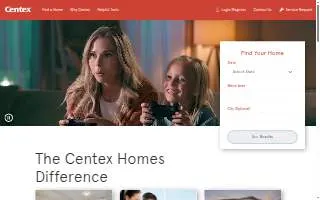 Centex Homes of Myrtle Beach website