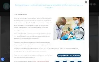 South Park Family Dental website