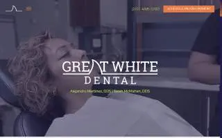 Great White Dental website