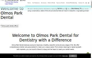 Olmos Park Dental website