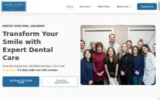 Hyde Park Dental Arts, LLC website