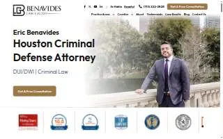 Benavides Law Group - Eric Benavides website