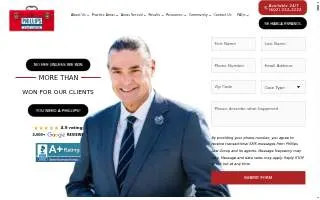 Phillips Law Group - Injury Lawyers of Phoenix website