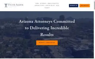 Tyler Allen Law Firm website
