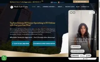 Shah Law Firm, PLLC of Phoenix website
