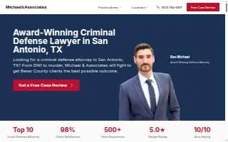 Michael & Associates Criminal Defense Attorneys of San Antonio website