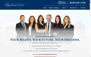 Law Offices of Anna R. Yum | Criminal Attorneys website