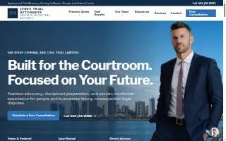 Jones Trial Attorneys website