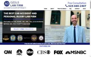 Ozols Law Firm | Car Accident & Injury Attorneys website