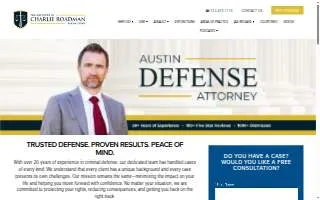 The Law Office of Charlie Roadman website