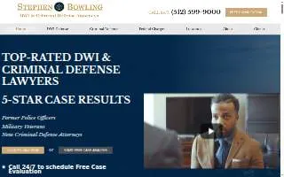 Stephen T Bowling, DWI & Criminal Defense Attorneys of Austin website