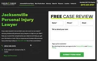 Farah & Farah | Jacksonville Personal Injury and Car Accident Lawyers website
