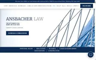 Ansbacher Law of Jacksonville website