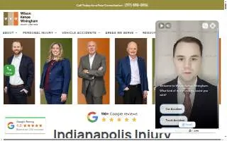 Wilson Kehoe Winingham Injury Lawyers Indianapolis website