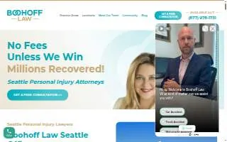 Boohoff Law, P.A. - Auto Accident Lawyers of Seattle website
