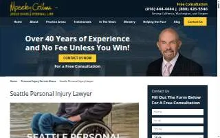 Moseley Collins Law of Seattle website
