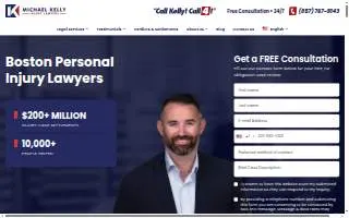 Michael Kelly Injury Lawyers of Boston website