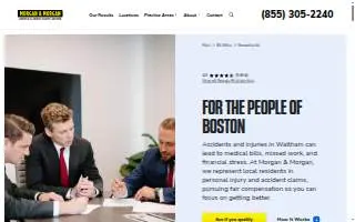 Morgan & Morgan of Boston website