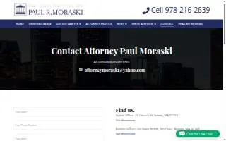The Law Office of Paul R. Moraski website