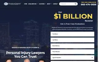Hughes & Coleman Injury Lawyers of Nashville website
