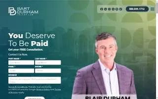 Bart Durham Injury Law website