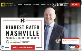 The Higgins Firm website