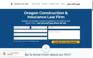 Burnside Law Group website
