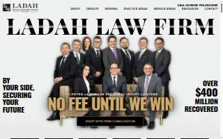 Ladah Injury & Car Accident Lawyers Las Vegas website