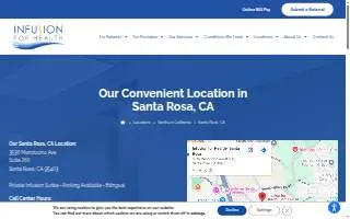 Infusion for Health- Santa Rosa website