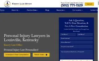 Emery Law Office of Louisville website