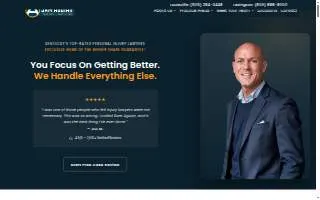Sam Aguiar Injury Lawyers of Louisville website