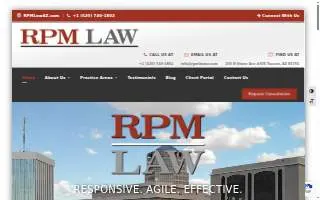 RPM Law of Tucson website