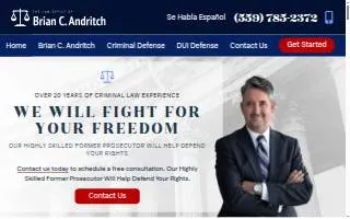 The Law Office of Brian C. Andritch website