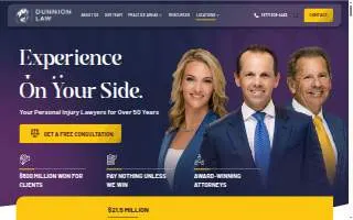 Dunnion Law of Fresno website