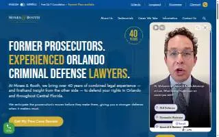 Moses & Rooth Criminal Defense Lawyers of Orlando website