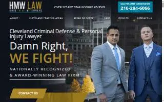 HMW Law of Cleveland website