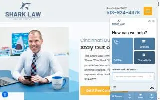 Shark Law Firm website