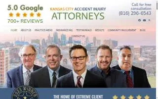 Kansas City Accident Injury Attorneys website