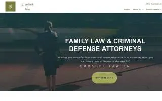 Groshek Law PA website