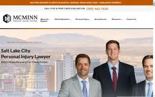 McMinn Personal Injury Lawyers Salt Lake City website