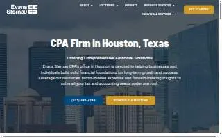 Evans Sternau CPA - CPA Firm in Houston, Texas website