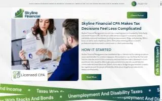 Houston Skyline Financial CPA website