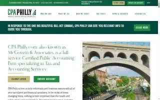 CPA Philly - McGovern & Associates P.C. website