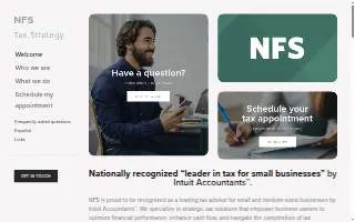 NFS | Tax Services website