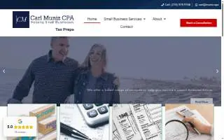 Carl Muniz CPA LLC website